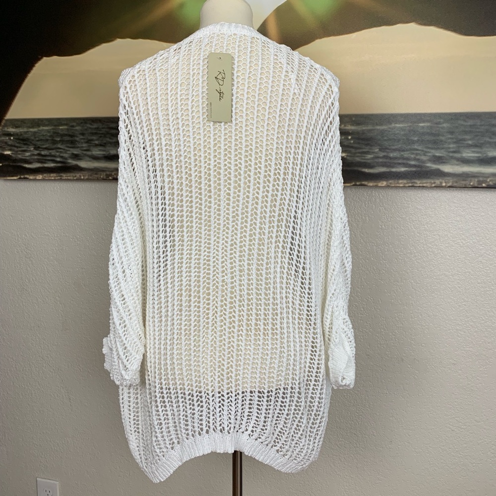 1 Left! Stitch Fix RD Open Knit Cocoon Cardigan - Picture 3 of 8